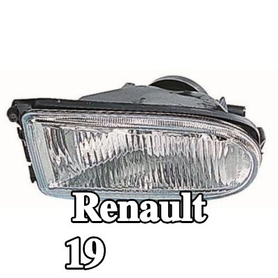 ABAKUS مصباح ضباب يمين, H1, بدون لمبة — Renault 19