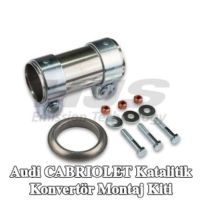 HJS Boru konektörlü katalitik konvertör montaj kiti — Audi Cabriolet