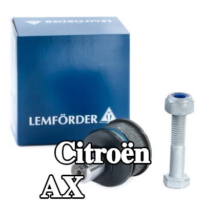 LEMFÖRDER مفصل كروي للمحور الأمامي الأيسر, المحور الأمامي الأيمن, السفلي, مع ملحقات — Citroën Ax