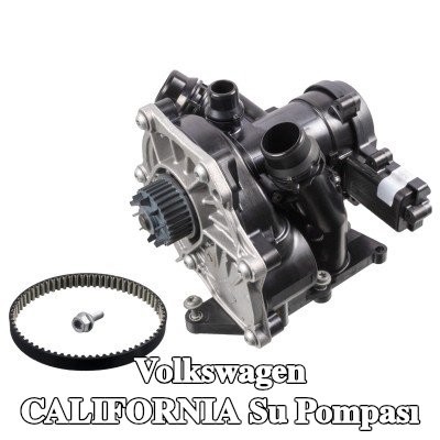 FEBI BILSTEIN Su pompası Su pompasına entegre termostat, kayışlı, vida ile — Volkswagen California
