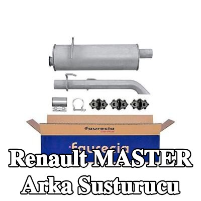 HELLA Arka susturucu Arka, montaj parçaları ile — Renault Master