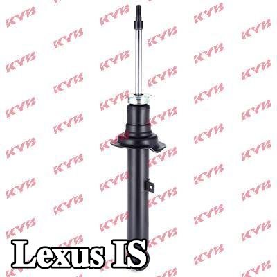 KYB ممتص الصدمات Excel-G, المحور الأمامي, ضغط الغاز, مخمد محمل على زنبرك — 2000 Lexus Is