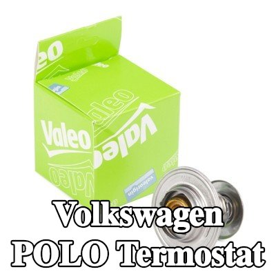 VALEO Termostat 87°C, conta/sızdırmazlık elemanları ile — Volkswagen Polo