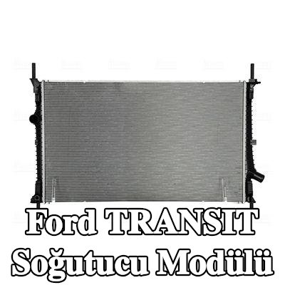 NISSENS Kapaksız soğutucu modülü, genişletme deposu olmadan, termostat olmadan — Ford Transit