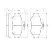 BOSCH Fren balatası seti 18mm, gıcırtı önleyici plaka ile — 2000 Hyundai Grace (2)