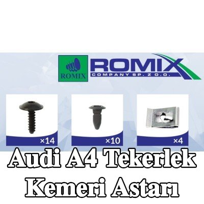 ROMIX Tekerlek kemeri kaplaması Kanat, iç — 2000 Audi A4