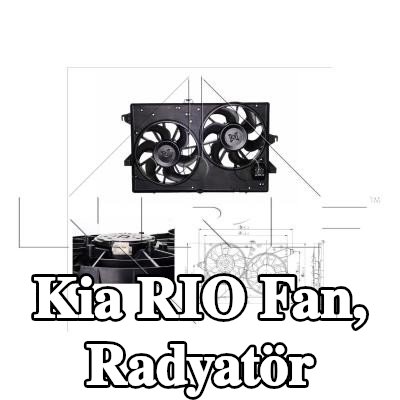 NRF Fan, radyatör 300mm, radyatör fan kapağı — 2002 Kia Rio