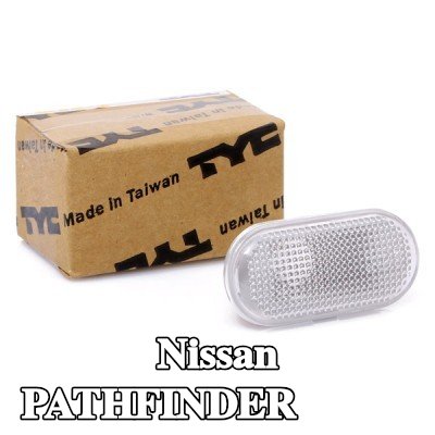 TYC مؤشر جانبي للتركيب الجانبي, أبيض, بدون حامل لمبة — Nissan Pathfinder