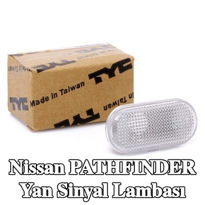 TYC Yan sinyal lambası yanal montaj, beyaz, ampul yuvası olmadan — Nissan Pathfinder
