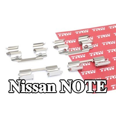 TRW طقم تركيب وسادات الفرامل — Nissan Note