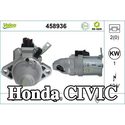 VALEO محرك التشغيل 1kW — 2012 Honda Civic
