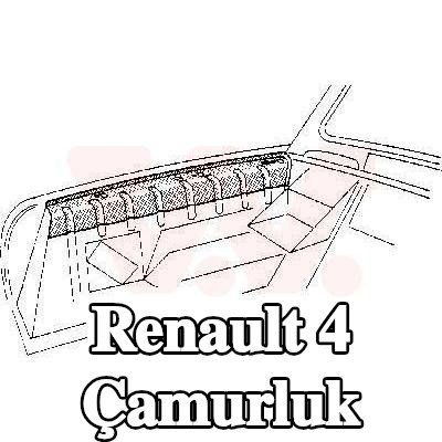 VAN WEZEL Sol ön çamurluk, Sağ ön — Renault 4