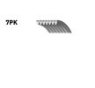 BOSCH Serpantin kayışı 2035mm, Number of ribs: 7 — Mercedes-Benz X-Class (2)