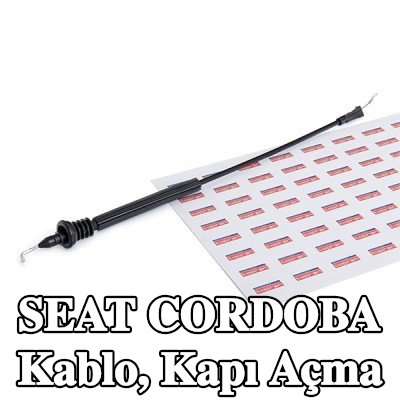 TOPRAN Kablo, sol ön kapı açma kolu, Sağ ön — SEAT Cordoba