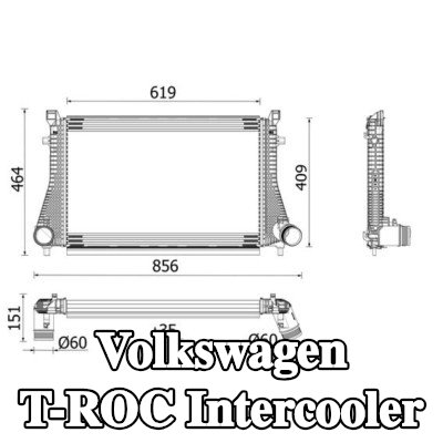 MAHLE Intercooler — Volkswagen T-roc