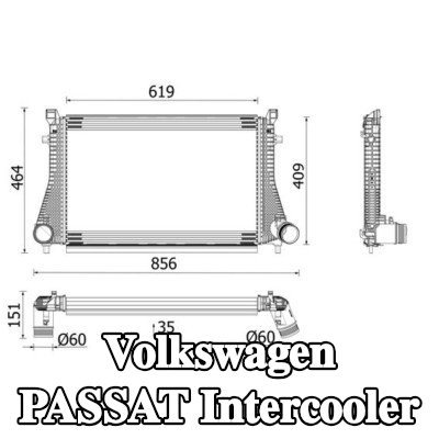 MAHLE Intercooler — Volkswagen Passat