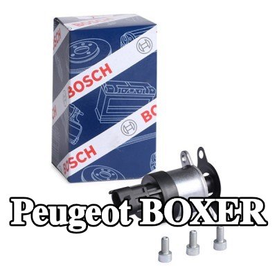 BOSCH صمام قياس الوقود مضخة الضغط العالي (جانب الضغط المنخفض), مع مواد تثبيت/تركيب — Peugeot Boxer
