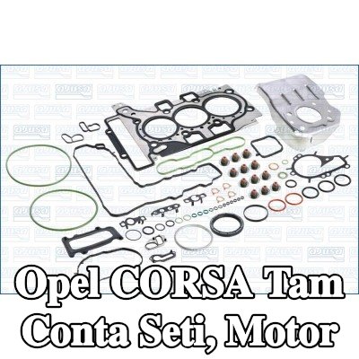 AJUSA Tam Conta Seti, silindir kapağı contalı motor, valf gövdesi contalı — Opel Corsa