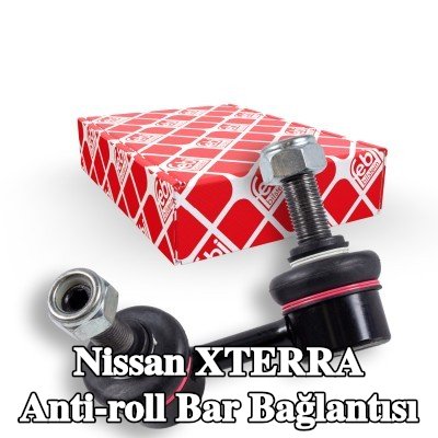 FEBI BILSTEIN Stabilizatör kolu OE Turbo YENİ, Sol Ön Aks, 65mm, Çelik — Nissan Xterra