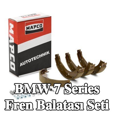 MAPCO Arka aks fren pabucu seti, aksesuarlarla — 2000 BMW 7 Series