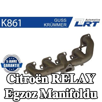 LRT Montaj parçaları ile egzoz manifoldu — Citroën Relay