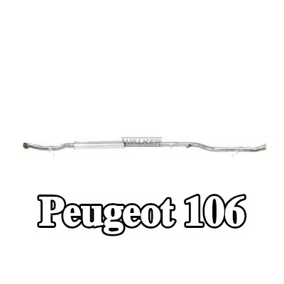 WALKER كاتم الصوت الأوسط 2210mm, بدون قطع التثبيت — 1991 Peugeot 106