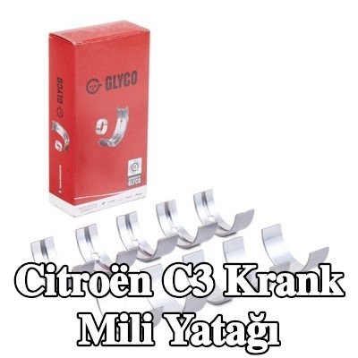 GLYCO Çelik tabanlı alüminyum alaşımlı krank mili yatağı — Citroën C3