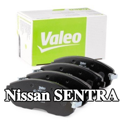 VALEO طقم وسادات الفرامل FIRST, المحور الأمامي, 17mm, بدون لوحة مانعة للصرير — Nissan Sentra