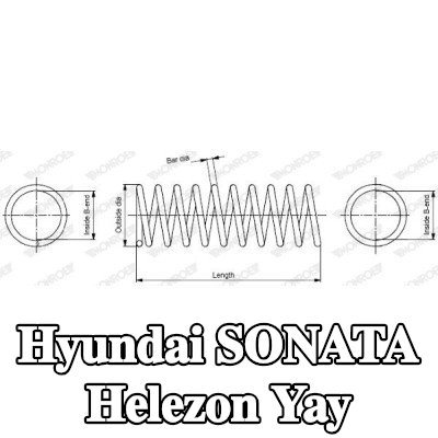 MONROE Helezon yay — 1990 Hyundai Sonata