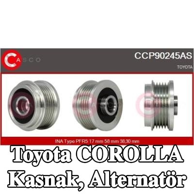 CASCO Kasnak, alternatör — 2003 Toyota Corolla