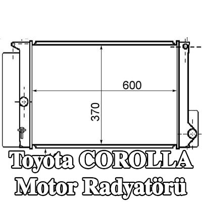 MAHLE Motor radyatörü — Toyota Corolla