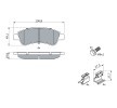 BOSCH Fren balatası seti 18, 8mm, gıcırtı önleyici plaka ile, cıvata/vida ile, aksesuarlarla, yaylı — Citroën Ami (10)