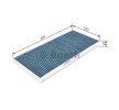 BOSCH Polen filtresi FILTER+, Aktif Karbon Filtresi — 2011 Mercedes-Benz A-Class (4)