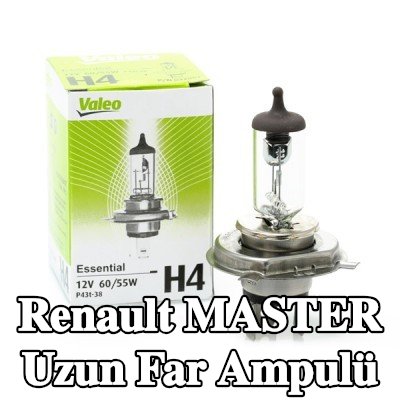VALEO Uzun far ampulü ESSENTIAL, H4, 60/55W, 12V — 1990 Renault Master