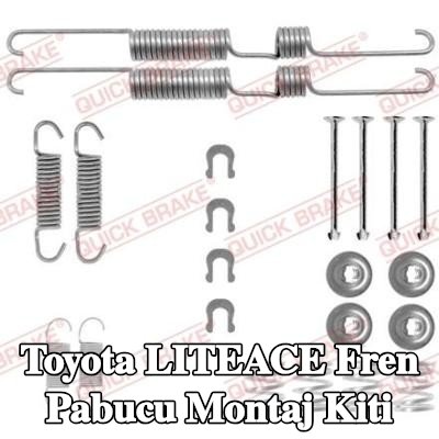 QUICK BRAKE Fren pabucu montaj kiti — 1997 Toyota Liteace