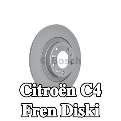 BOSCH Fren diski Dış Çap: 290mm, düz, Kaplamalı, cıvata/vida ile — Citroën C4