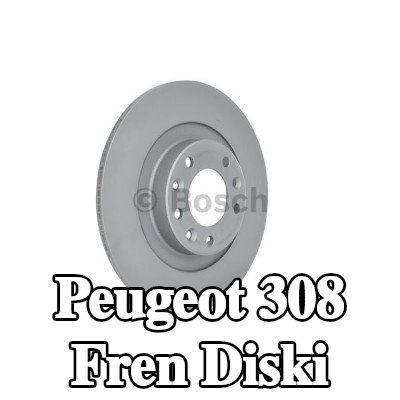 BOSCH Fren diski Dış Çap: 290mm, düz, Kaplamalı, cıvata/vida ile — Peugeot 308