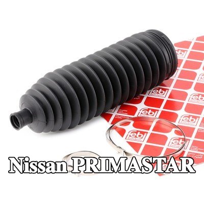 FEBI BILSTEIN طقم غطاء حامل التوجيه المحور الأمامي الأيسر, مع مشابك — Nissan Primastar