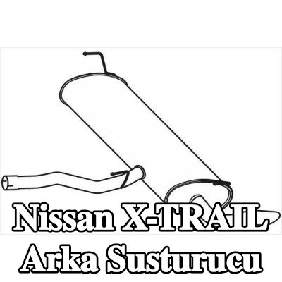 VEGAZ Arka susturucu — Nissan X-trail
