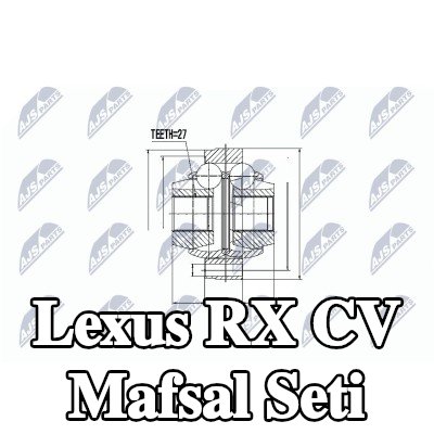 NTY Sağ ön aks CV mafsal kiti — 2002 Lexus Rx