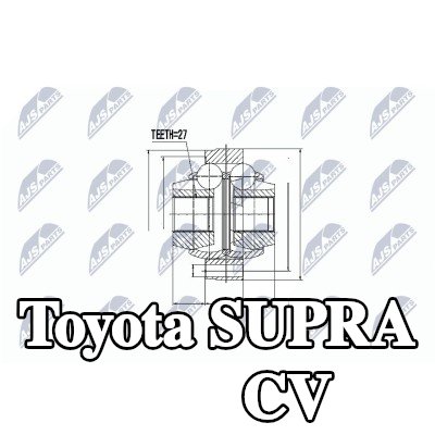 NTY طقم وصلة CV للمحور الأمامي الأيمن — Toyota Supra