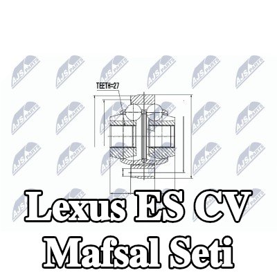 NTY Sağ ön aks CV mafsal kiti — 1995 Lexus Es