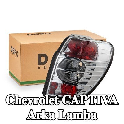 ABAKUS Arka lamba Sağ, duman grisi, ampul yuvası olmadan, ampuller olmadan — Chevrolet Captiva