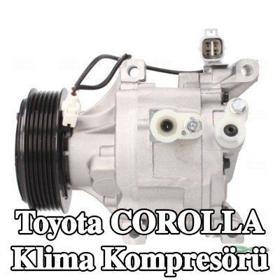 NISSENS PAG kompresör yağı içeren klima kompresörü, manyetik kavrama ile, diyot olmadan — 1997 Toyota Corolla