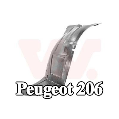 VAN WEZEL بطانة قوس العجلة الأمامية اليسرى, بلاستيك — 2000 Peugeot 206