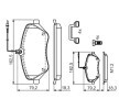 BOSCH مجموعة وسادات الفرامل 18, 4mm, مع لوحة مانعة للصرير, مع مسامير/براغي, مع ملحقات, مع زنبرك — Peugeot 607 (10)