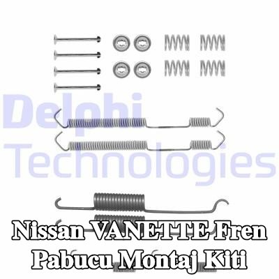 DELPHI Fren pabucu montaj kiti — Nissan Vanette