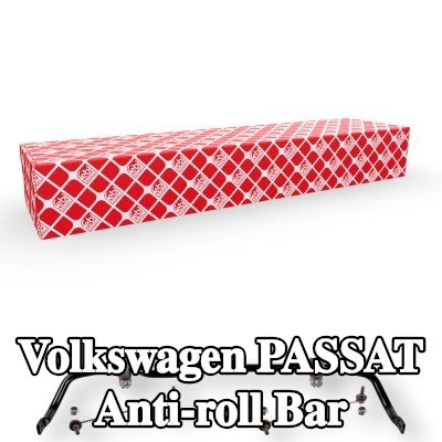 FEBI BILSTEIN Lastik bağlantı parçalı stabilizatör, Ön Aks, bağlantı çubuğu ile — Volkswagen Passat