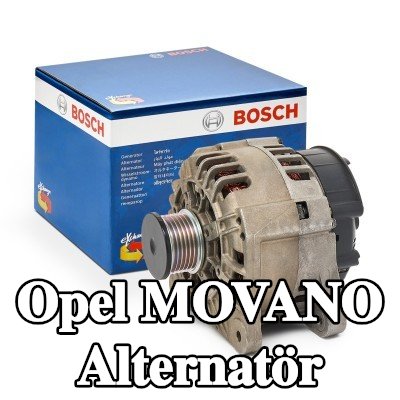 BOSCH Alternatör 120A — 2000 Opel Movano