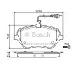 BOSCH Fren balatası seti 18, 4mm, gıcırtı önleyici plaka ile, cıvata/vida ile, aksesuarlarla — 2005 Citroën C6 (4)